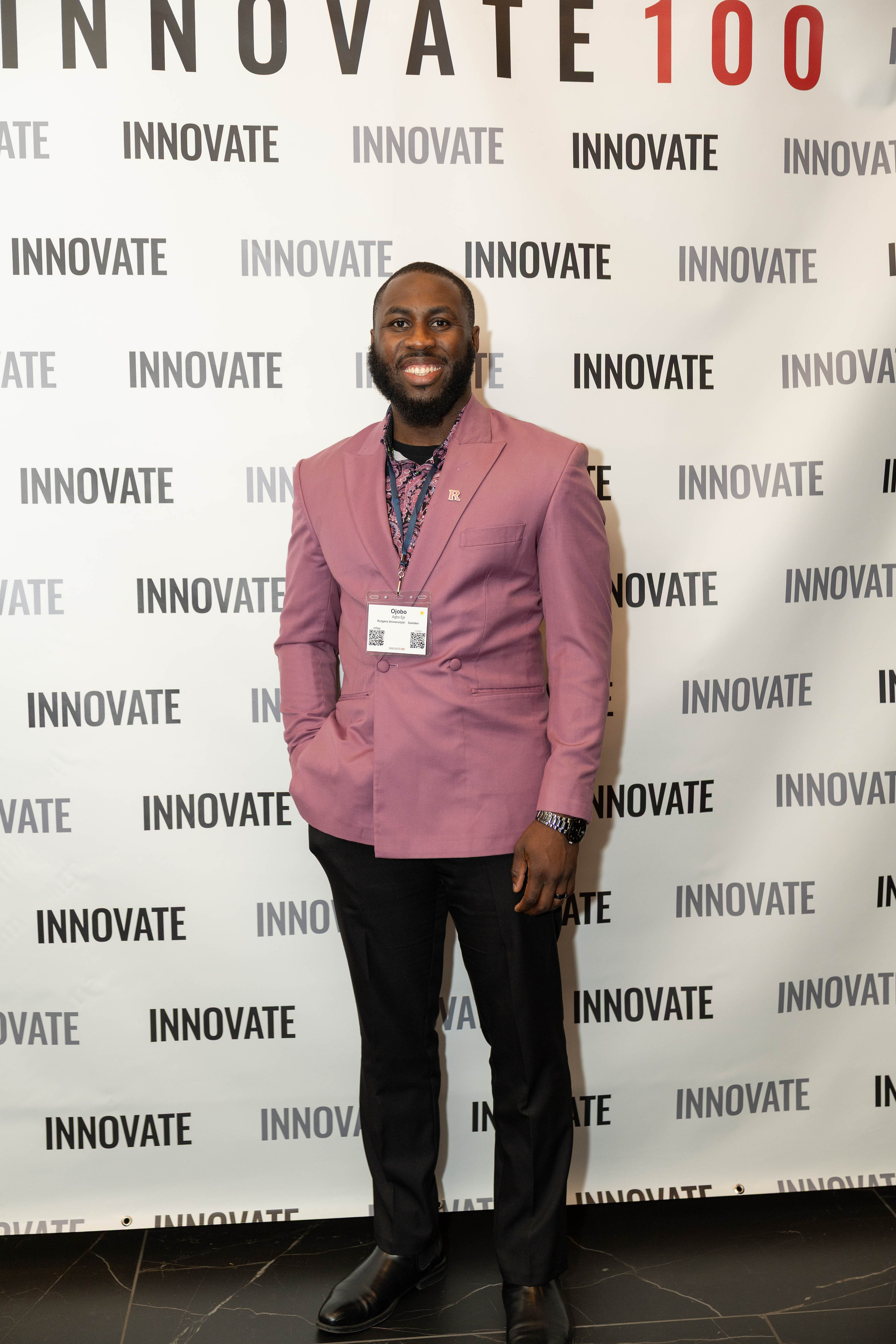 Ojobo Agbo Eje at an Innovate 100 event